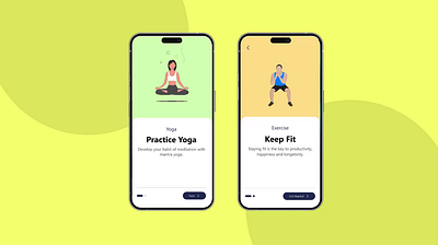 Onboarding Screens for Fitness App boarding screen figma fitness app mobile app design onboarding splash screen ui design uiux user experience