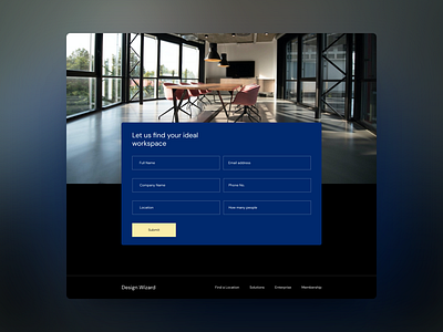 Workspace Website Footer concept footer form form design section ui ux web web design website workspace workspaces