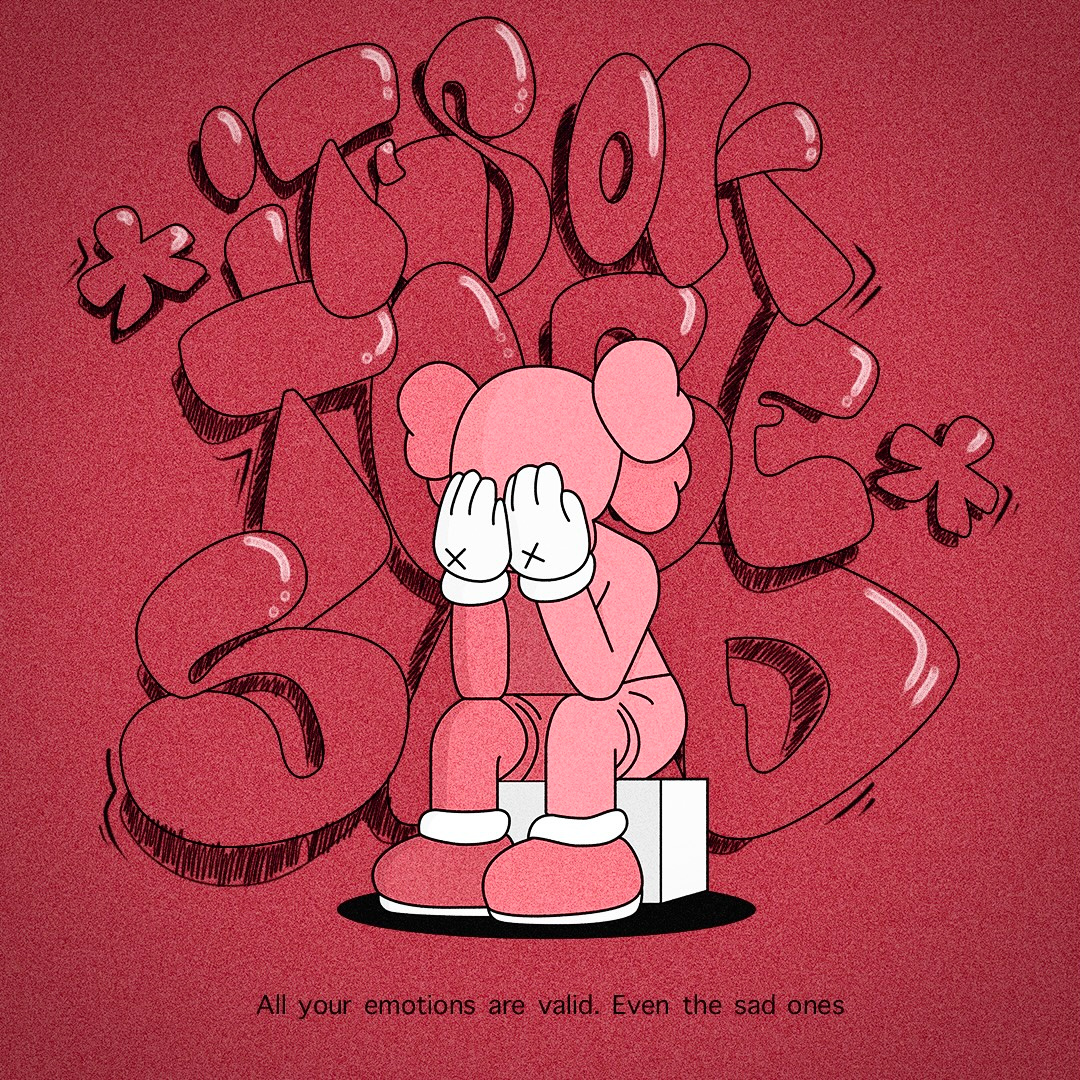 Kaws vibe illustration poster design graphic design illustration poster