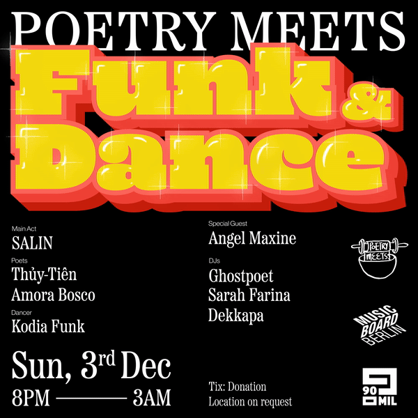 Poetry Meets Fun & Dance (Flyer Design) animation branding graphic design motion graphics typography