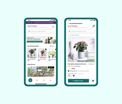 Exclusive Gardening service app- Go-sow ar branding experience gardening app logo plants shopping ui ux design vr