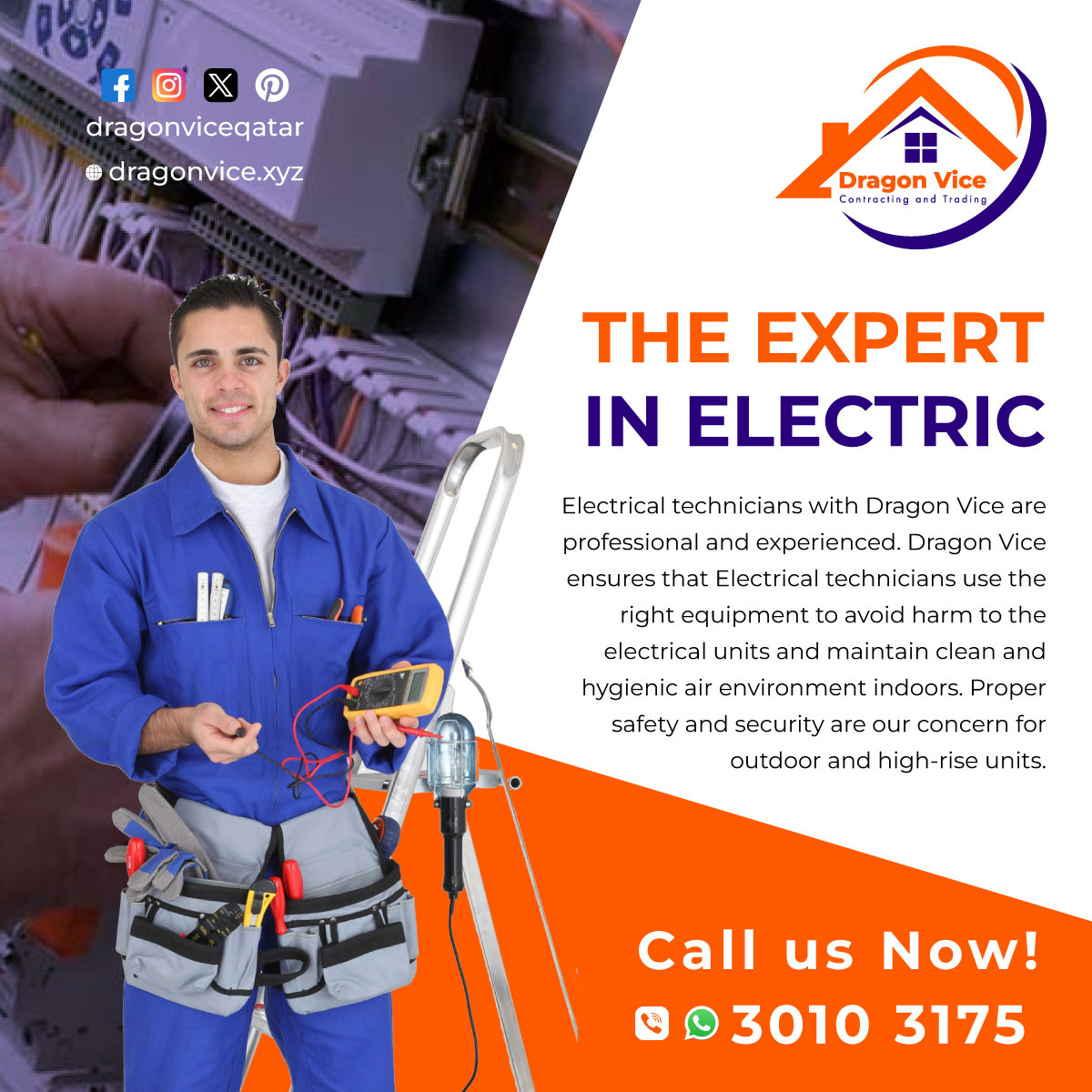 Electric expert social media design by S M Masum Billah on Dribbble