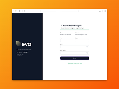 Eva - Sign Up! eva sign in sign up turkish airlines wireframes