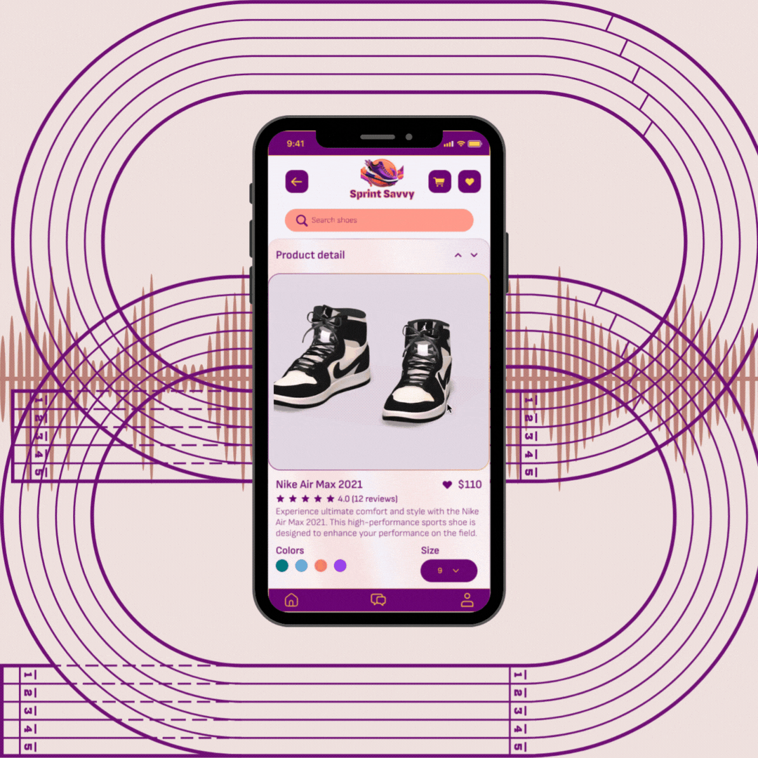 UI UX for shoes app. product design ui ux