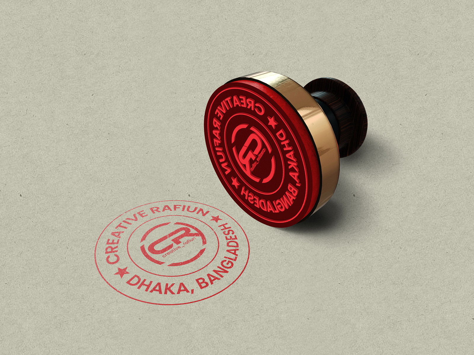 Rubber Stamp Seal Design by MD. Rafiun Islam on Dribbble