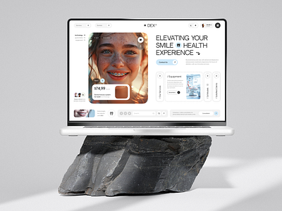 DEX - innovation dental website ai creative dental clinic innovation service tech ui ux web design