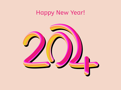 Happy New Year 2024 2024 animation figma happynewyear photoshop