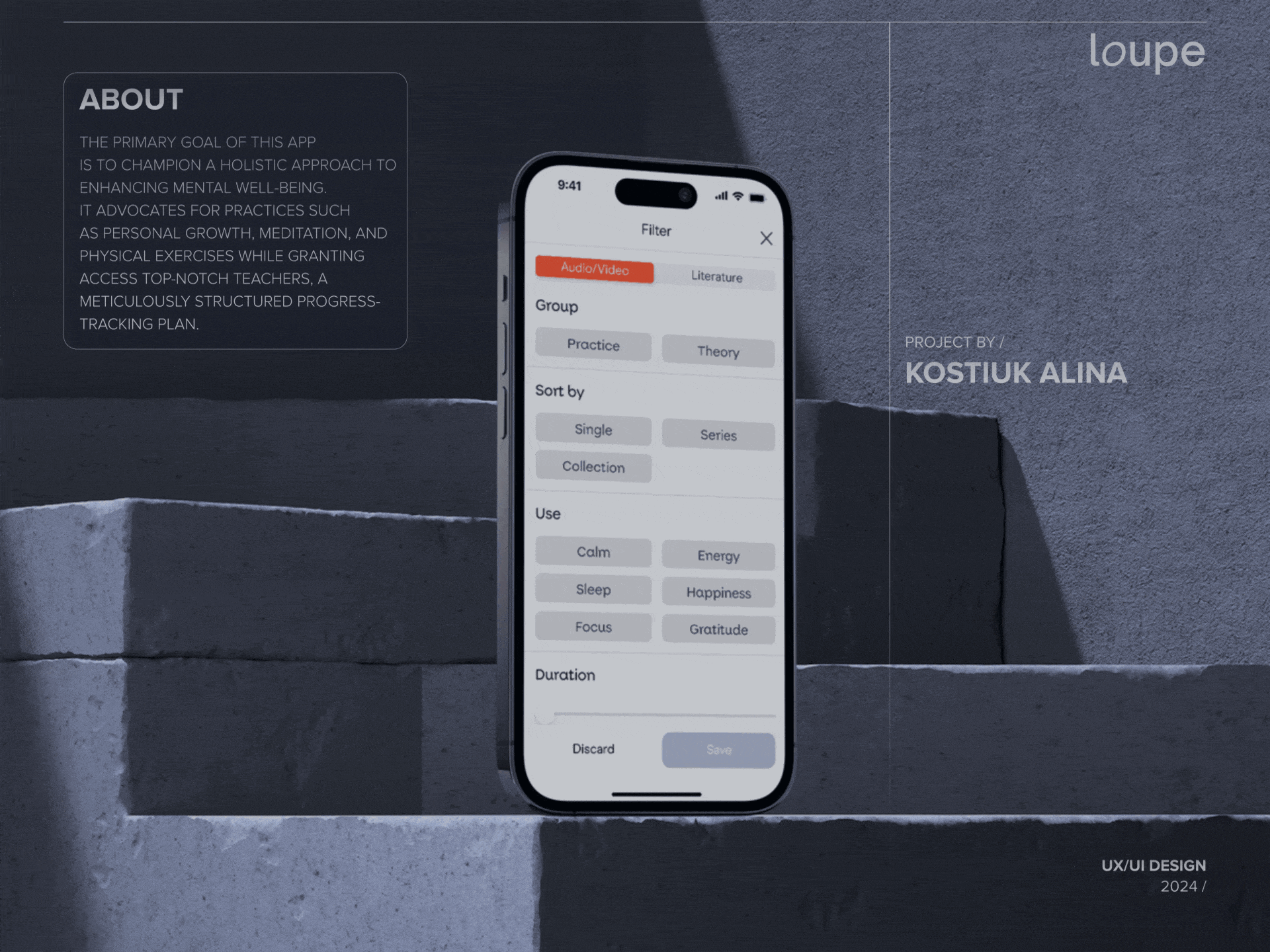 Property Search Filter Option for Mental Health Mobile App adobe xd animation app application figma filter graphic design interaction meditation app mental health app mobile mobile application mobile design options search sleep soothing melodies ui user interface yoga app