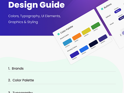 Design Guide Cover - #1 api branding breadcrumb buttons colors corporate branding corproate design guide figma file formats illustrator logos pdf photoshop ui ui ux ux vector