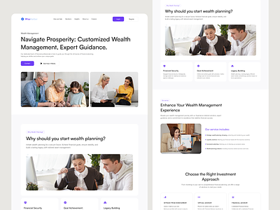 WiseHarbor - Wealth Management Firm Website clean company company profile corporate design financial landing page management money ui design wealth wealth management wealth management firm web design website design