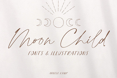 Script font Moon Child sans serif display font fonts handwriting handwritten sans serif script script font moon child serif signature typeface