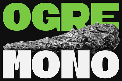 Ogre Mono Grotesk Display bold display font grotesk latin latin extended mono monospaced ogre mono grotesk typeface ultra