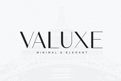 Valuxe - Minimal & Elegant didot elegant minimal minimal font paris font sans serif