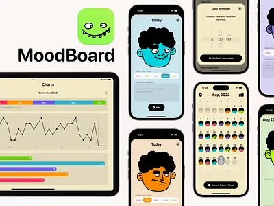 MoodBoard - Daily Mood Log ios app ipados app journal app mood app mood diary mood journal