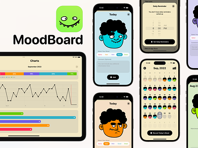 MoodBoard - Daily Mood Log ios app ipados app journal app mood app mood diary mood journal