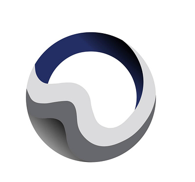 Abstract circular Logo design 3d branding gradient graphic design illustrator logo vector
