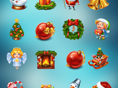 New Year themed slot characters design. Slot symbols art christmas characters christmas symbols digital art gambling game art game design graphic design new year new year slot new year symbols new year themed slot art slot characters slot design slot developer slot symbols