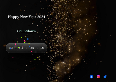 Day 01- New Year Countdown day01 designchallenge guvi uidesign