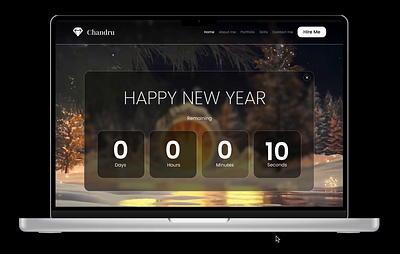 Day 1: New Year Countdown 3d animation branding graphic design logo motion graphics ui