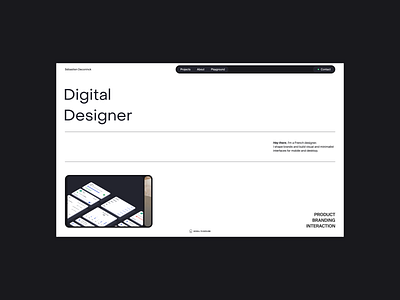 New Portfolio 2024 minimalist swiss ui ux webdesign webflow
