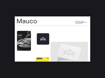 Portfolio - Mauco Section design portfolio typography ui ux web webdesign