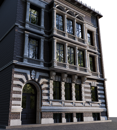 Classical House 3d graphic design