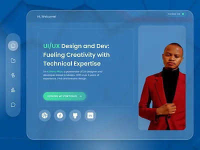 My Glassy Freelancer Portfolio Website designer responsive