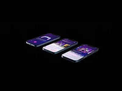 Gaming App (Animation) app design game games app gaming app nft ui