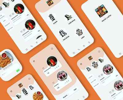 Moai Caffe Ui/Ux design app design resturantmenudesign ui uidesigner ux