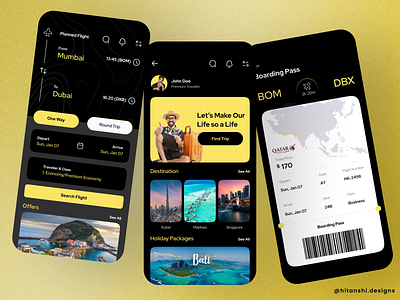 Travel Booking App UI animation appdesign appui branding dailyui graphic design logo travelapp ui uiux uiuxdesign