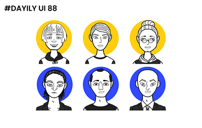 #DAILY UI 87 AVATAR animation avatar branding challenge dailyui design graphic design illustration logo ui uiux