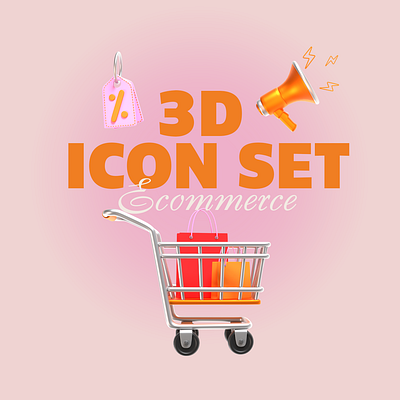 3D icon set 3d 3dicon 3dmodeling blender cycles ecommerce icon illustration ui