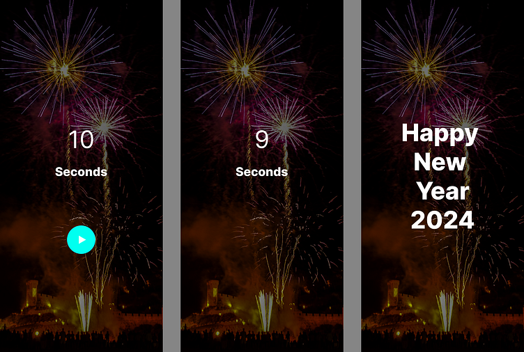 New Year Countdown (UI Design) by Vinoth Kumar P on Dribbble