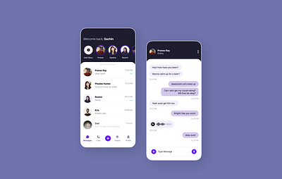 Chat room UI design ui
