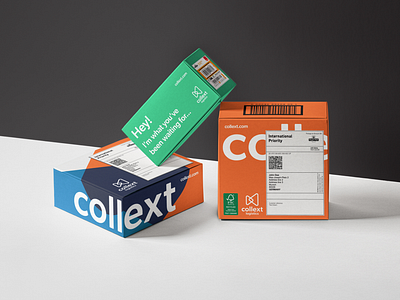 Collext Logistics | Brand Collateral branding delivery graphic design logistics mockup shipping stationery visual identity