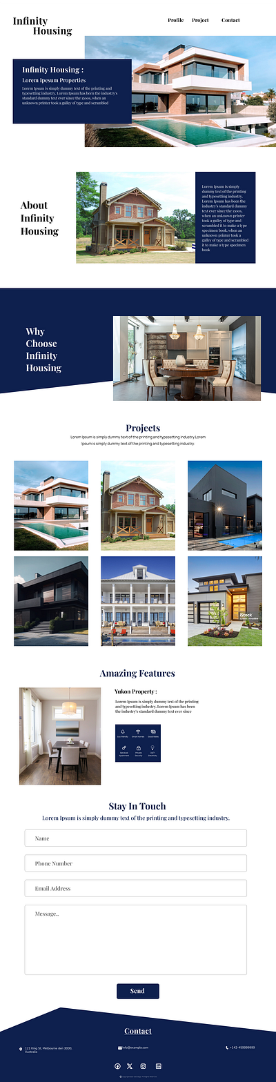 Real Estate - Landing Page 3d animation branding graphic design logo motion graphics ui