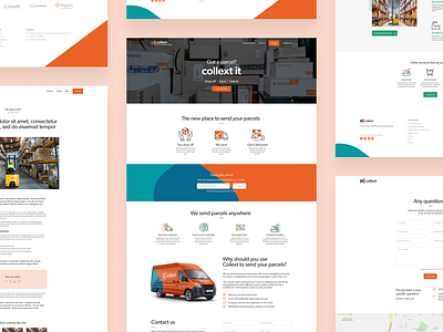 Collext Logistics | Website delivery logistics shipping ui ux website