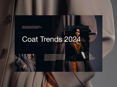 0001-COAT branding clean design ecommerce fashion graphic design grid layout minimalist modern shop typography ui web design website whitespace