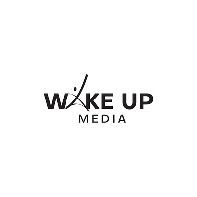 LOGO - MEDIA branding design graphic design icon illustration logo media typography vector wake up