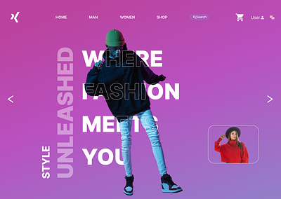 Modern Website UI design of Clothing Brand clothing website fashion graphic design ui user interface ux web design web designing website