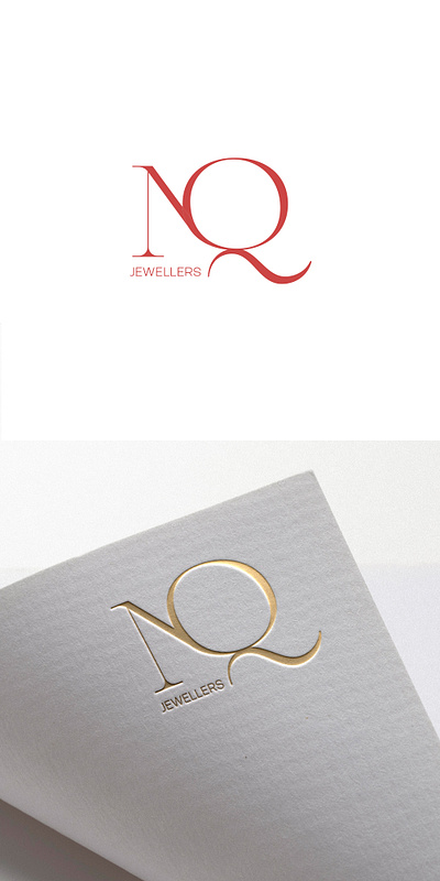 LOGO - NQ - JEWELRY branding design graphic design icon illustration jewelry logo minimal monogram nq simple typography vector wordmark