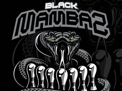 Black Mambaz artwork basketball beer black mamba bowling branding design football graphic design hand lettering handlettering illustration lettering logo mascot python snake typography vector viper