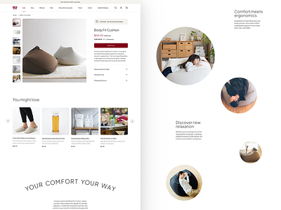 MUJI Redesign design ecommerce ui ux web