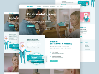 Sachol design landingpage ui ux website