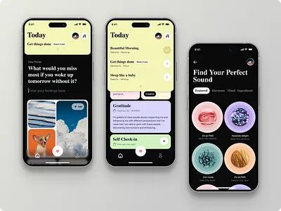Sound Journal App app color concept design journal mobile sound ui