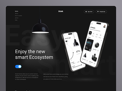 Website Smart Home design home smart smarthome ui uidesign uiux ux