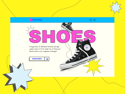 Neobrutalism shoes shop creative design inspiration neobrutalism ui ux web web site