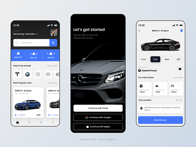 Car Purchase - Application app benz car site ui uiux ux