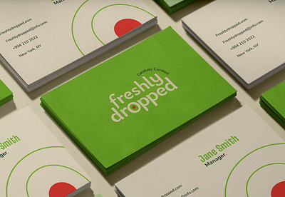 Business card (Freshly Dropped) branding business card graphic design logo