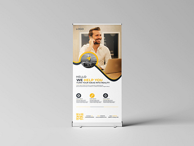 Creative Roll Up Banner Design banner corporate corporate design roll up roll up banner rollup banner template templates